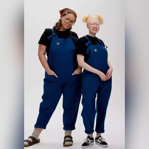 Lucy & Yak NWT Original Dungarees Indigo Blue US 12 - Picture 1 of 6